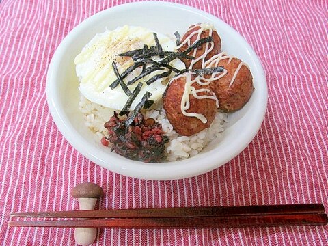 ＊気まぐれ鶏つくね丼＊